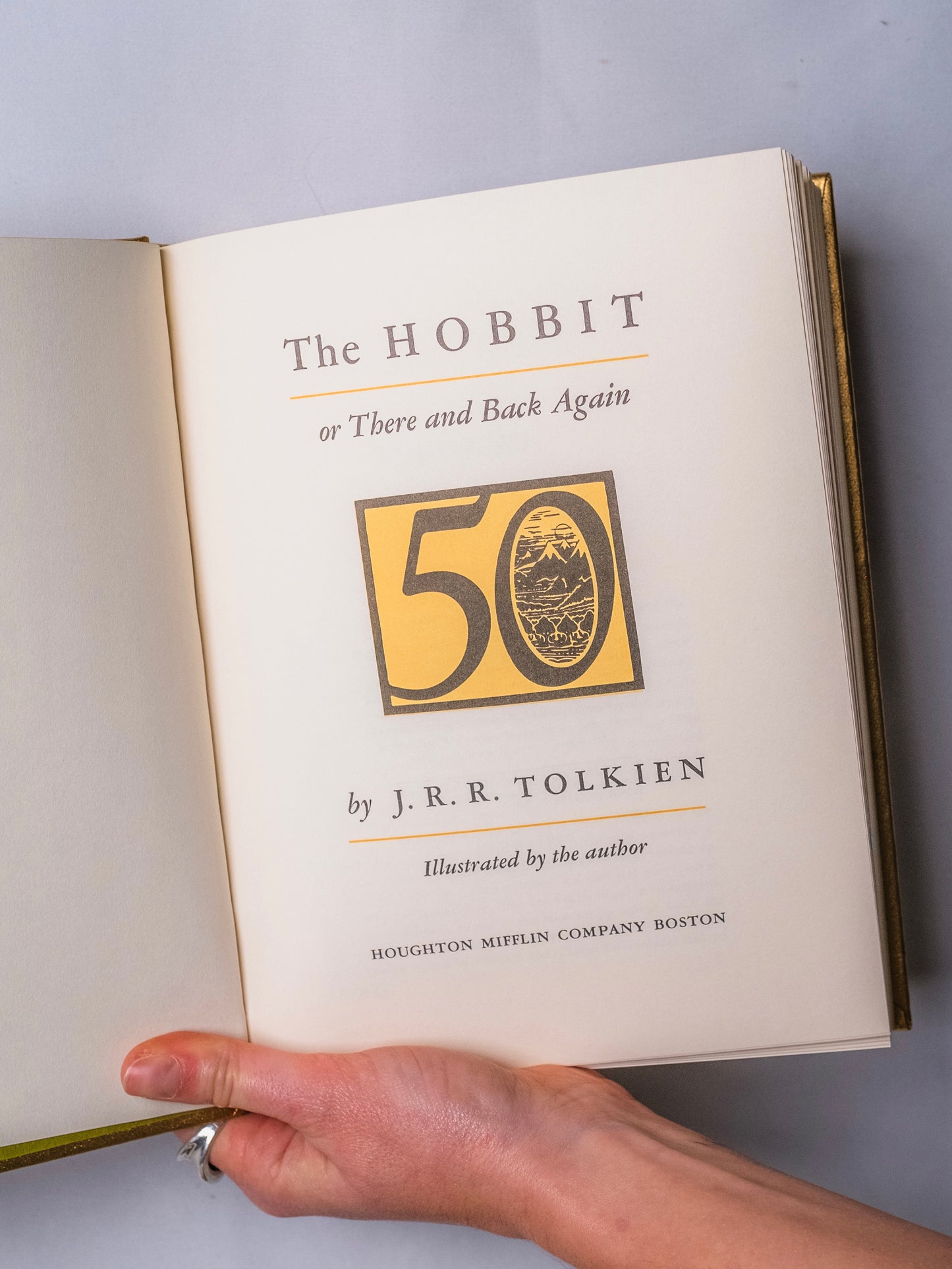 Vintage 1980s The Hobbit J.R.R. Tolkien 50th Anniversary Book