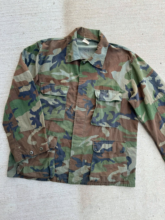 Vintage Vietnam Era Camouflage Cargo Jacket