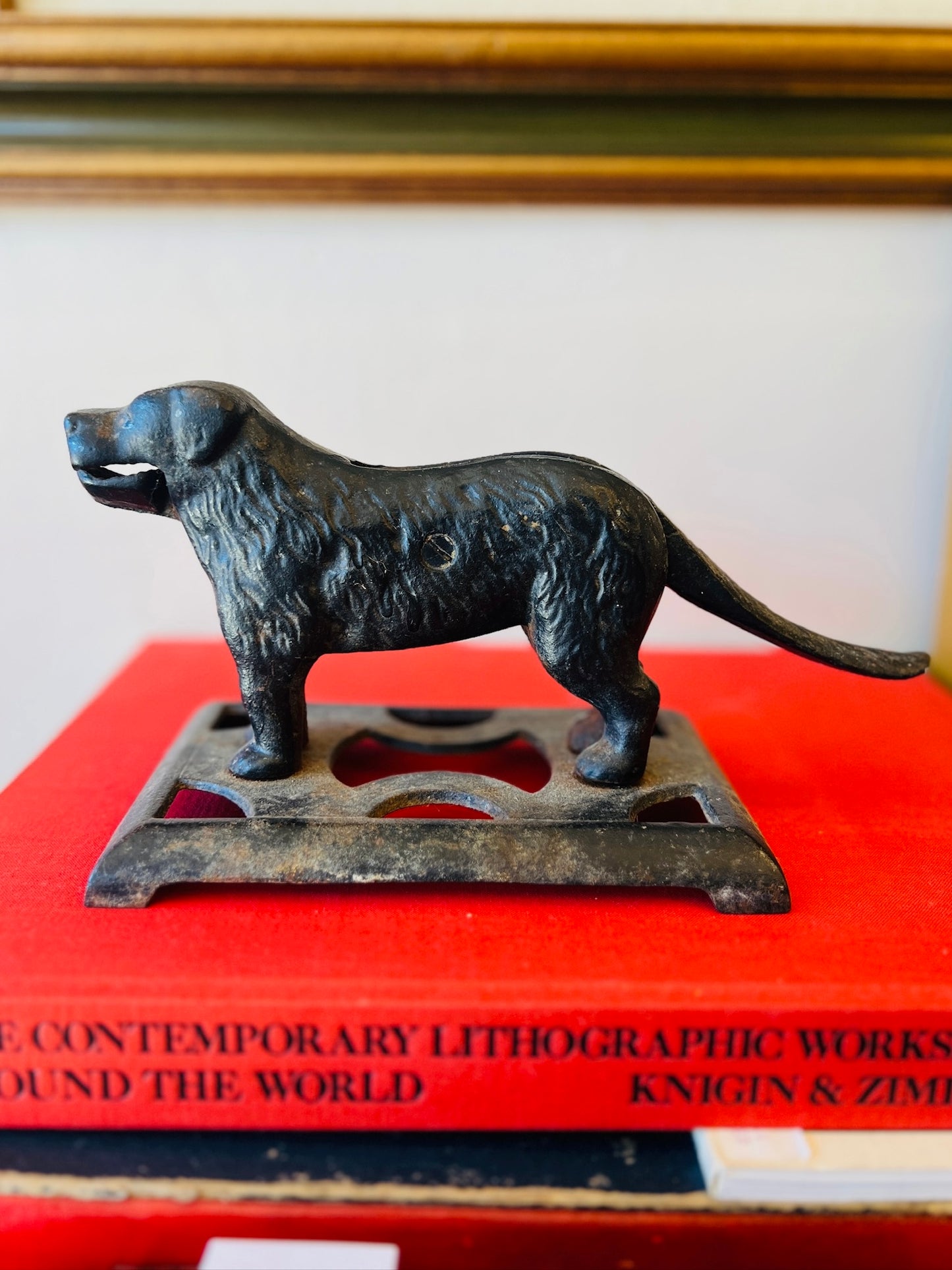 Antique Cast Iron Dog Nutcracker