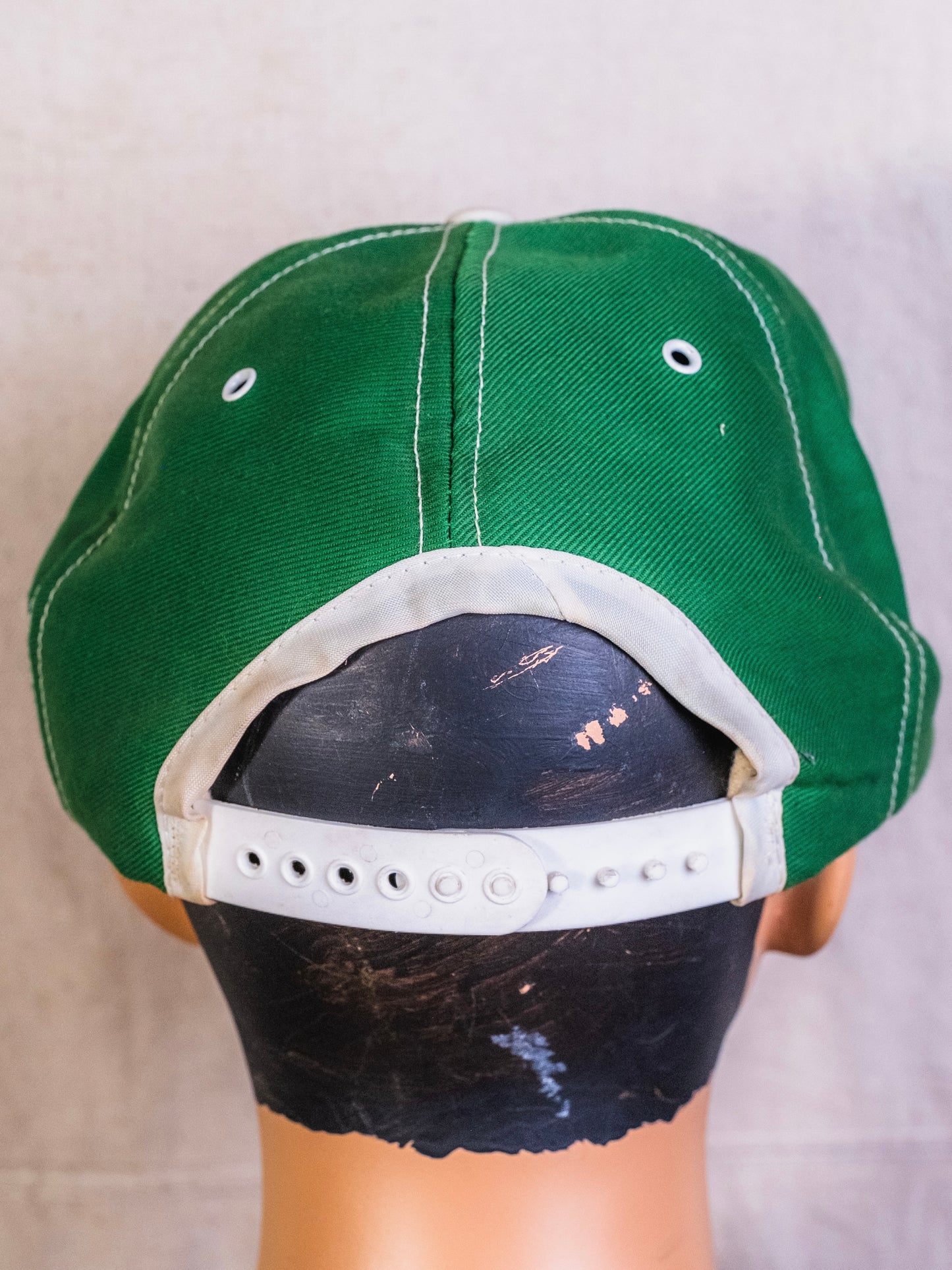 Vintage 1970s Vaughan Chopper Pumps Green Baseball Cap