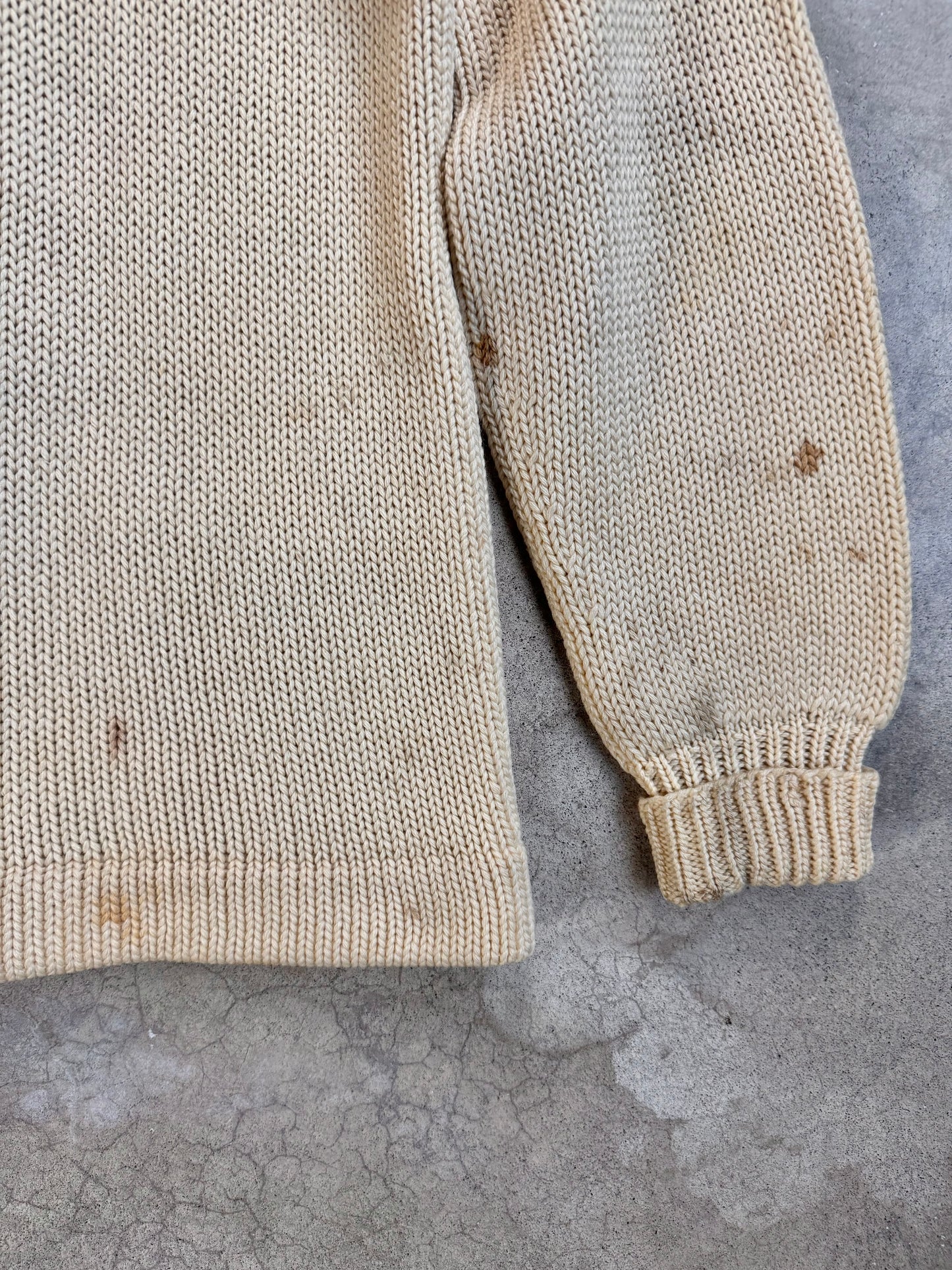 Vintage 1940s Yearite Summit Hill Patched Varsity Cardigan Sweater | Medium