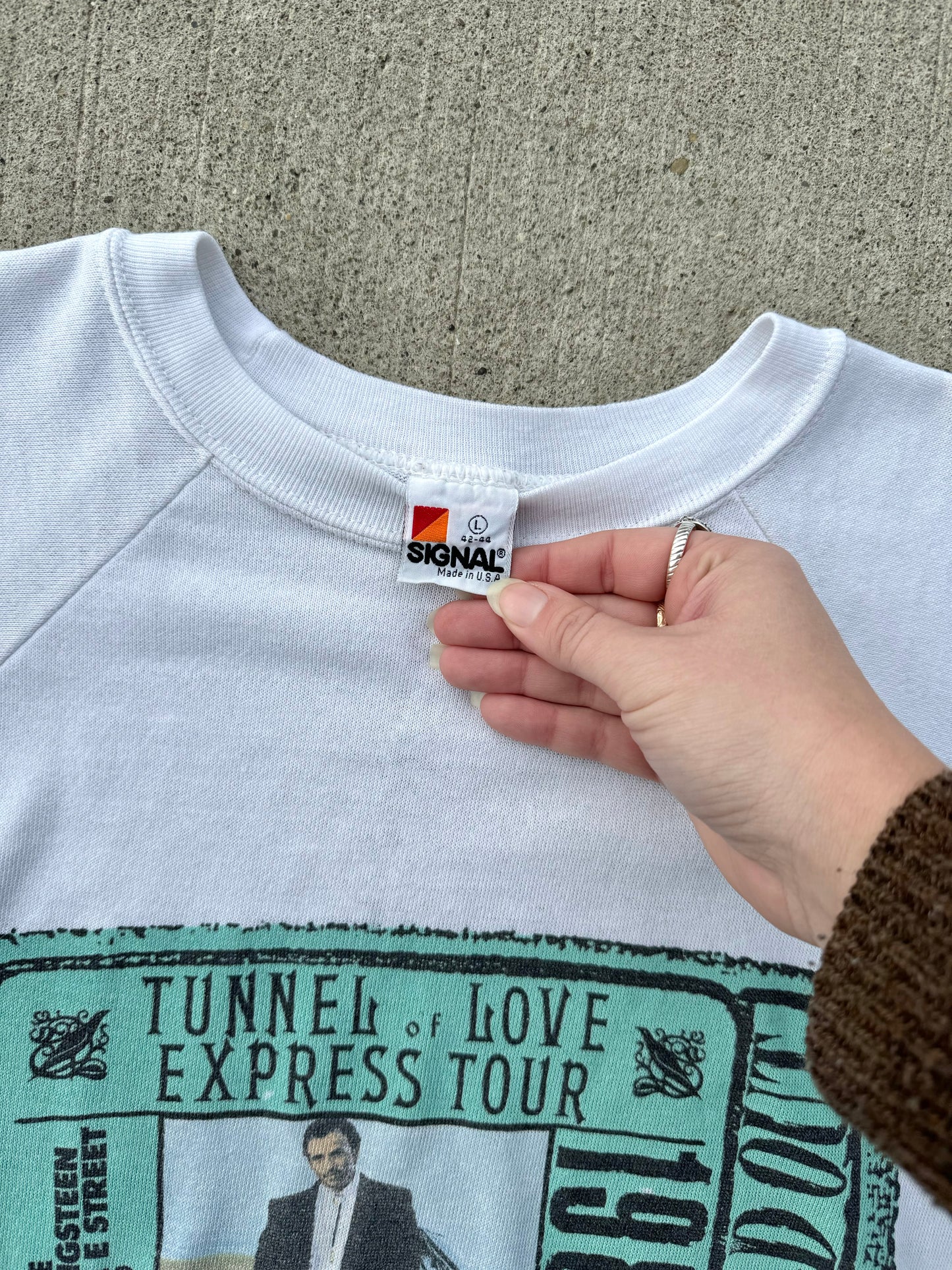 Vintage 1988 Bruce Springsteen Tunnel of Love Tour Sweatshirt | Large