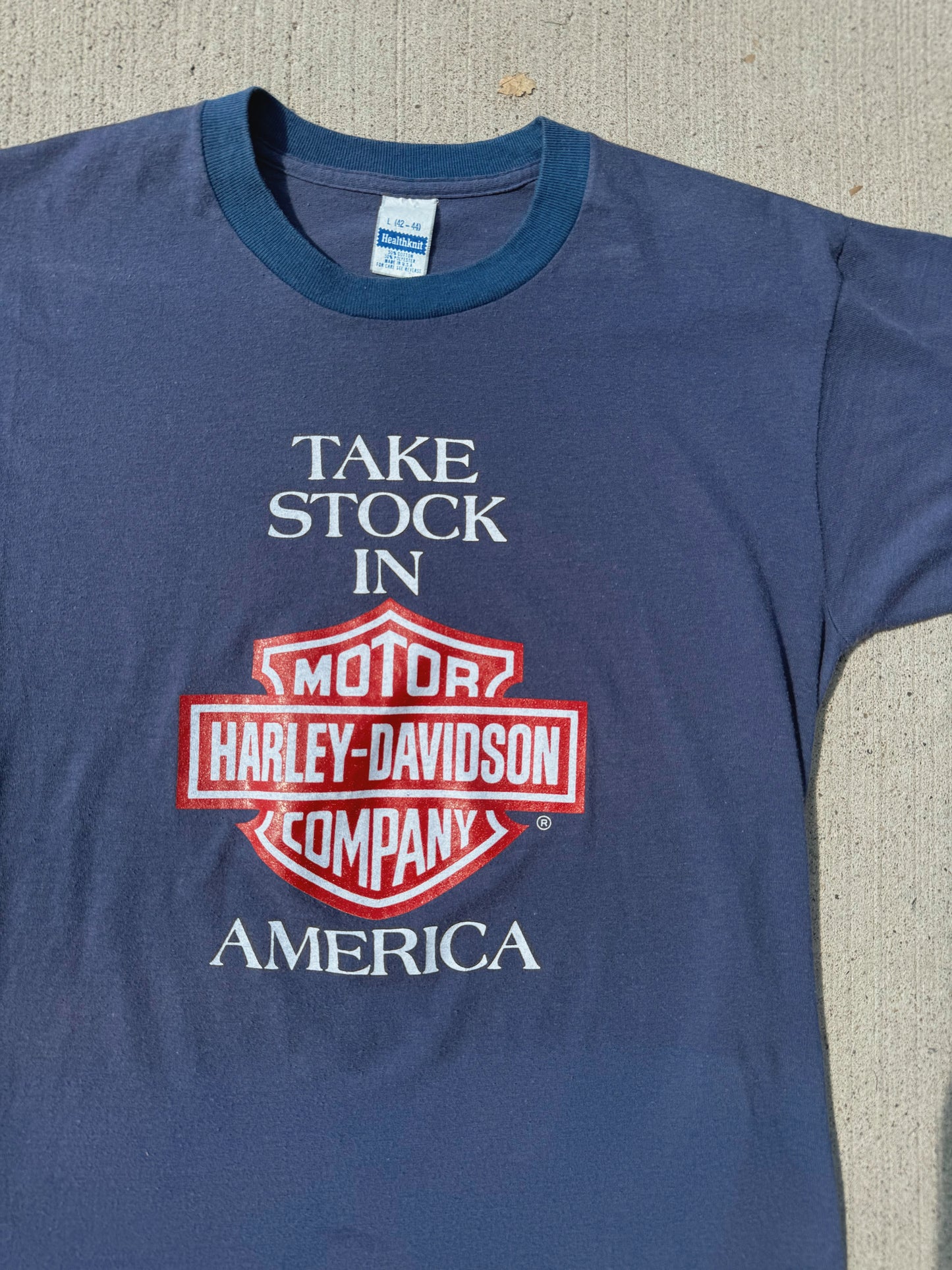 Vintage Harley Davidson “Take Stock In America” 1986 Public Offering Tee