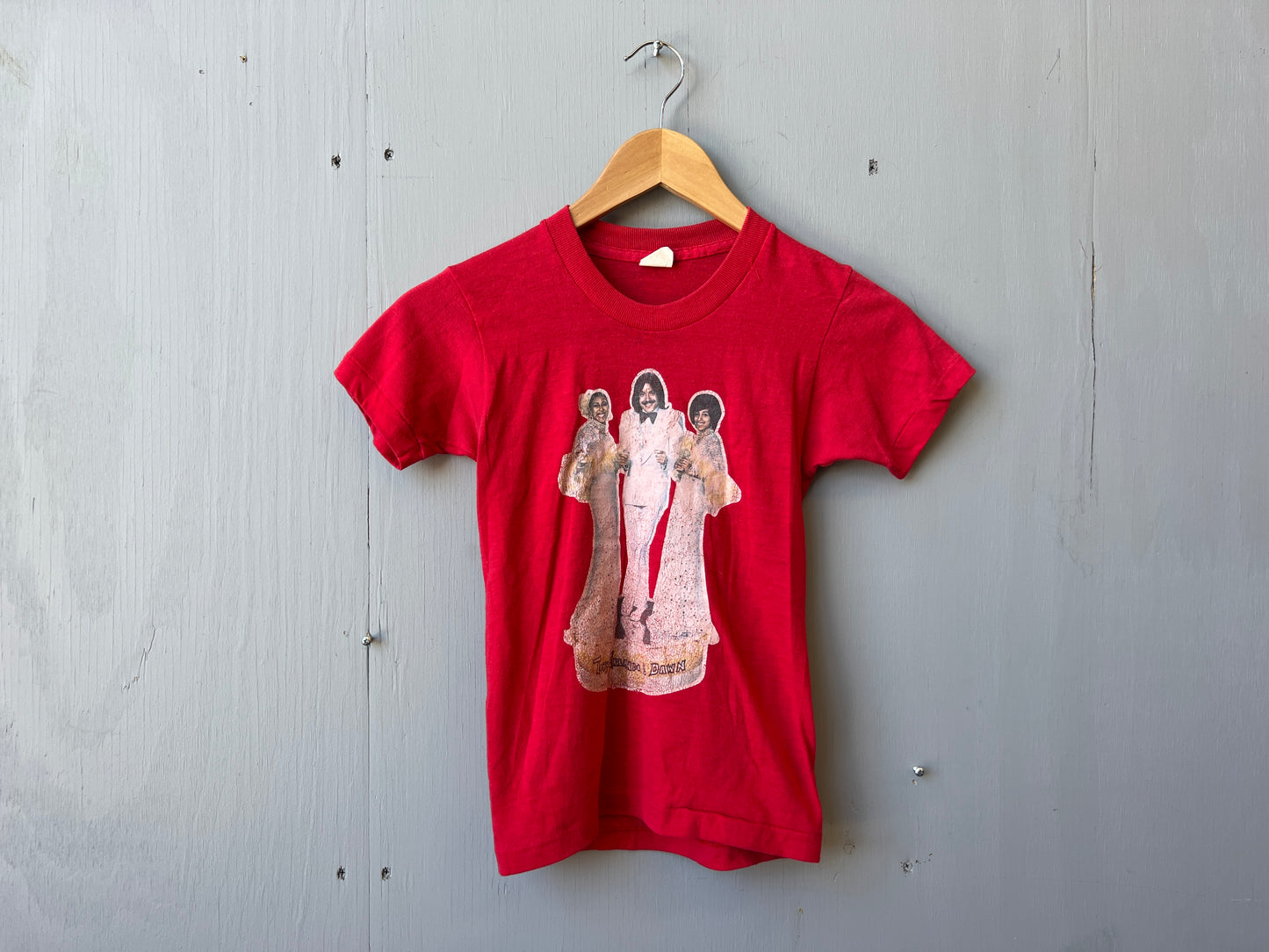 Vintage 1970’s Red Tony Orlando & Dawn Graphic T-Shirt