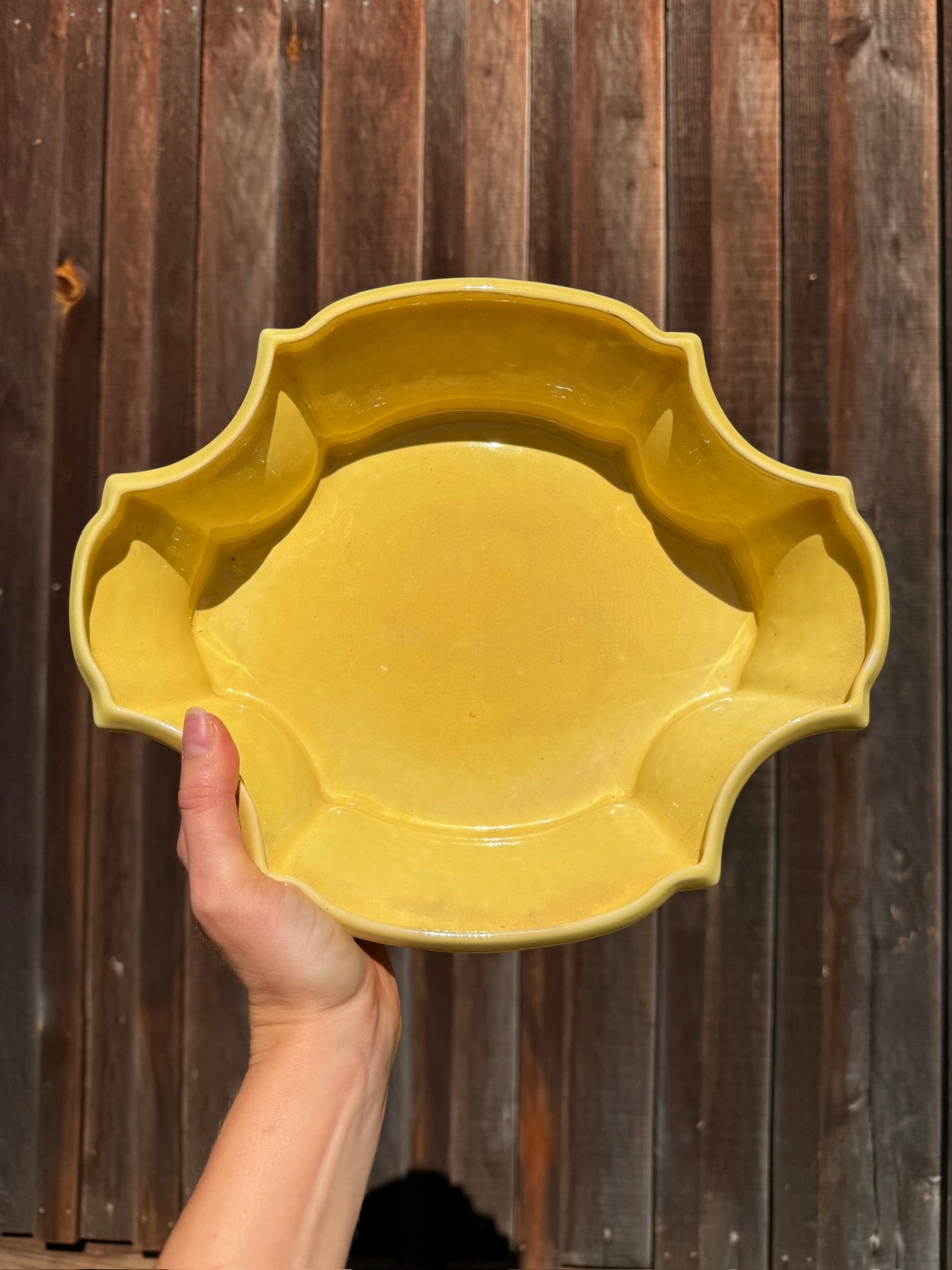 Vintage 1920s Cowan Pottery Yellow Ambassador Bowl