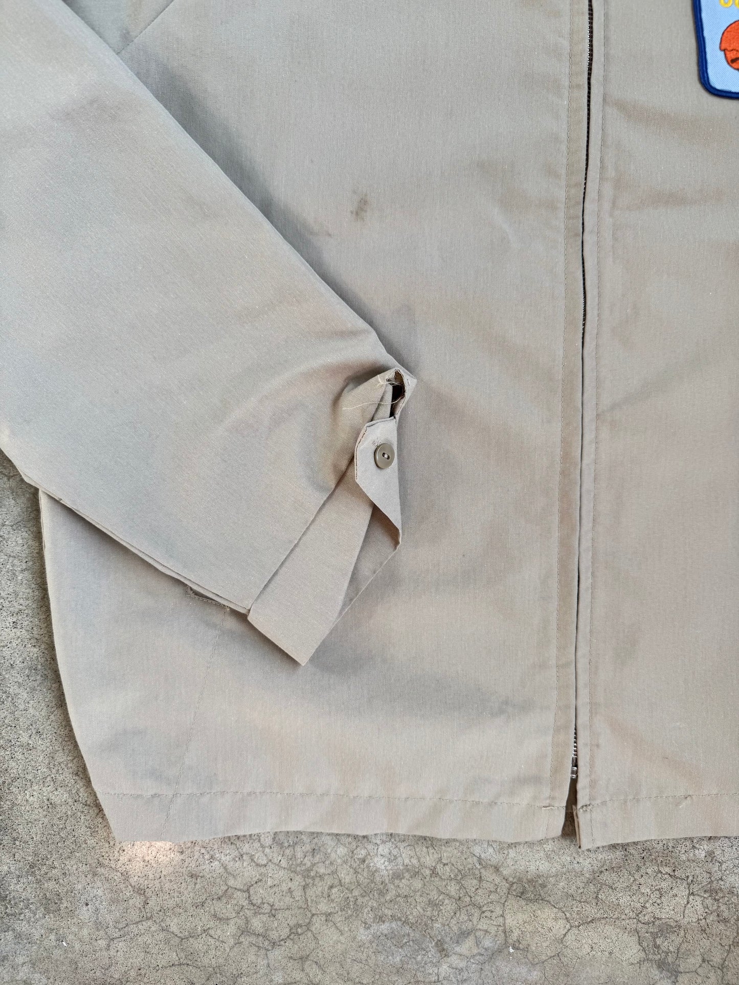 Vintage 1980s Ohio State Parks “Scouting Outing” Tan Zip-Up Jacket | Large