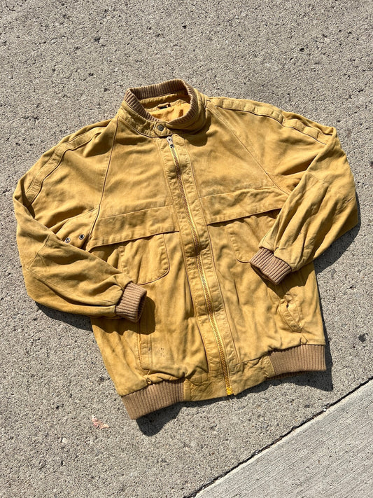 Vintage 1960s Jappa Suede Bomber Jacket | S/M