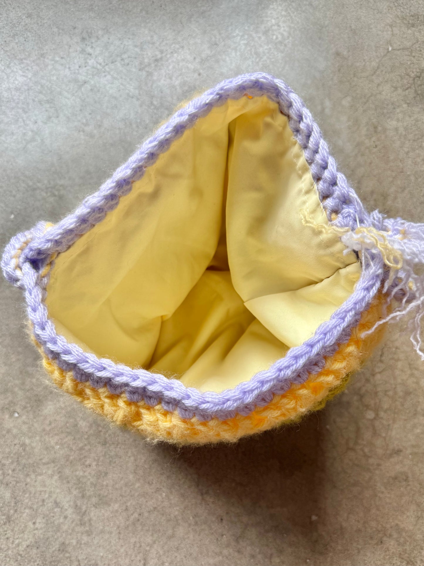 Handmade Floral Crochet Granny Square Bag