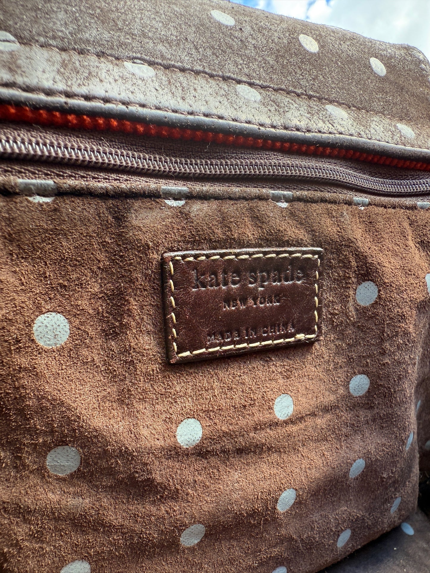 Vintage 1990s Kate Spade Burnt Orange Corduroy Handbag