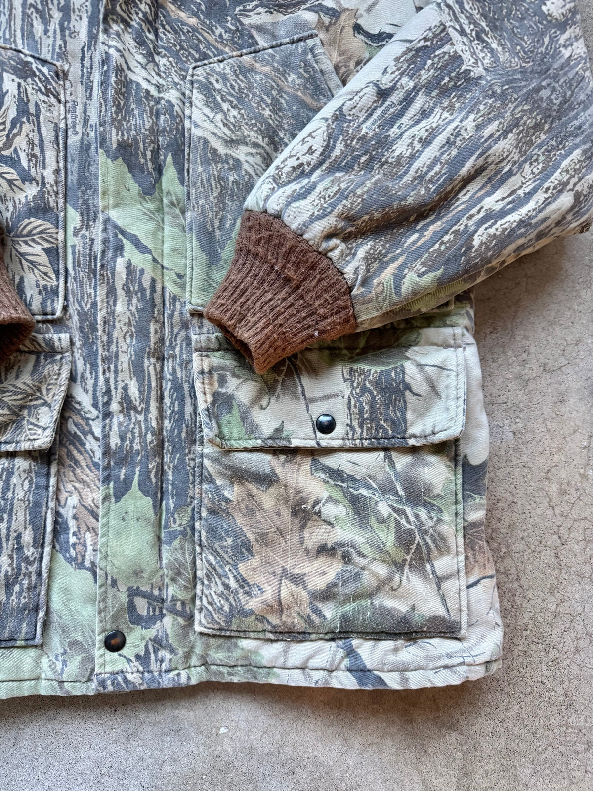 Vintage 1980s Walls Blizzard-Pruf Realtree Camo Insulated Hunting Jacket | Large
