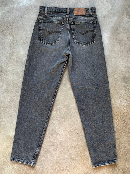 Vintage 1980s Levi’s 550 Relaxed Fit Washed Black Jeans | 32x32