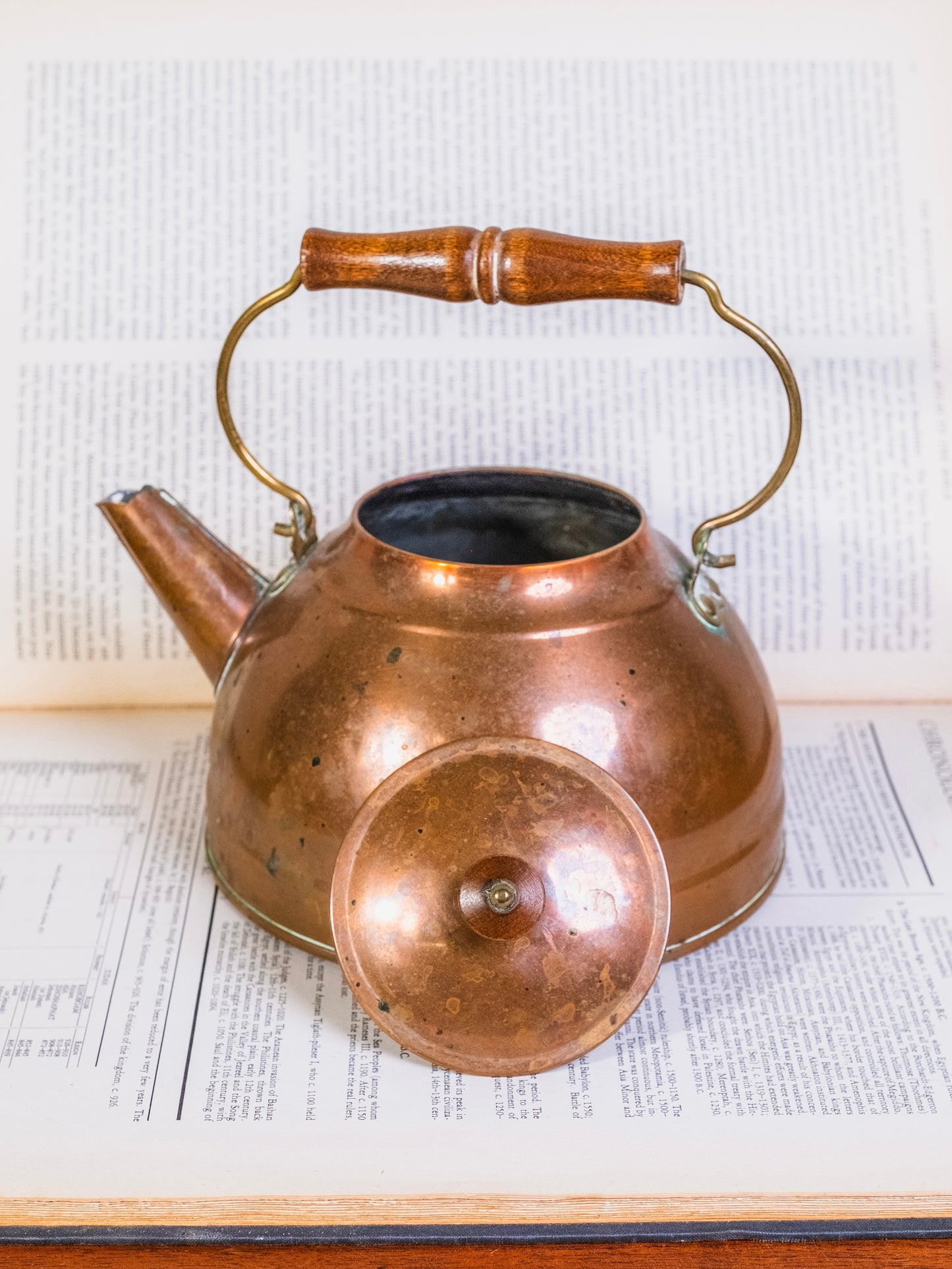 Vintage 1940s/50s Solid Copper Tea Kettle