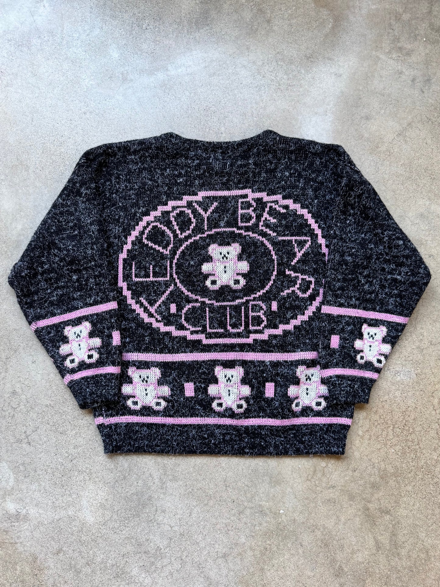 Vintage 1980s Adele Knitwear “Teddy Bear Club” Sweater | Medium