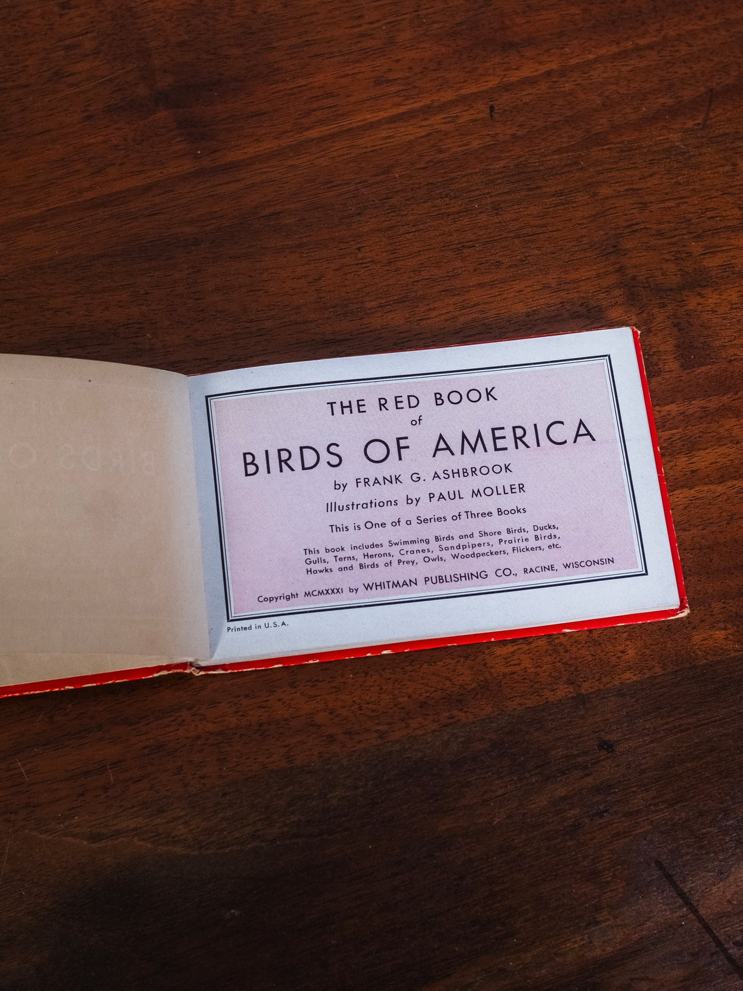 Vintage 1930s The Red Book of Birds of America