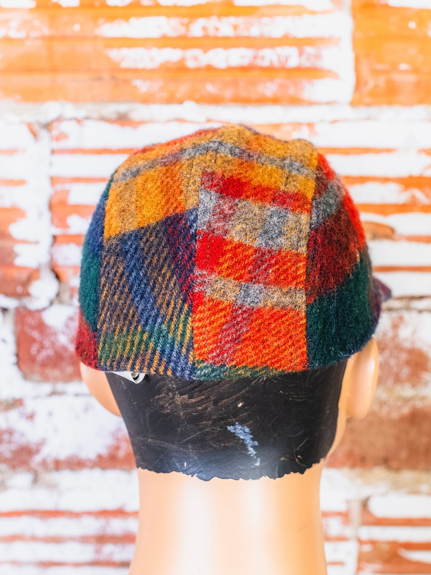 Vintage 1980s New York Hat & Cap Co. Plaid Wool Hat | Small