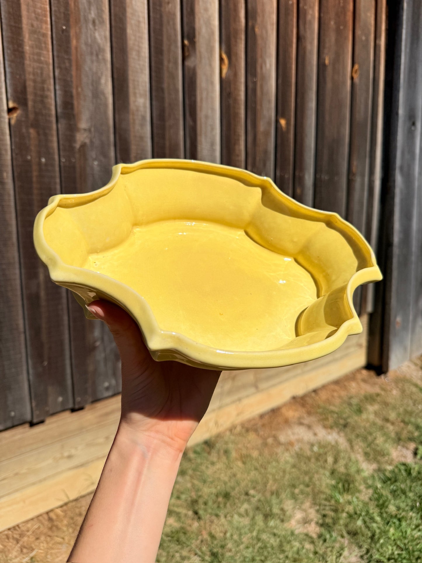 Vintage 1920s Cowan Pottery Yellow Ambassador Bowl
