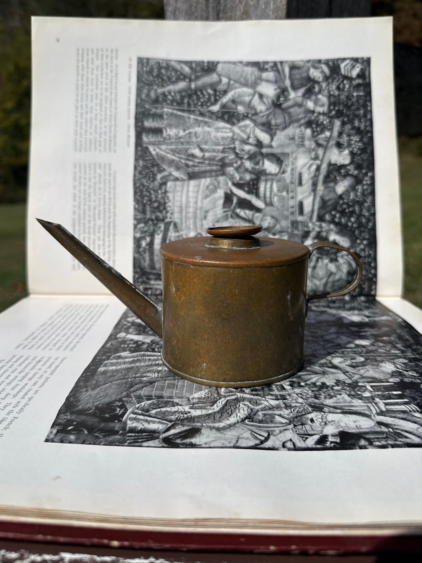 Antique Copper Oil Can