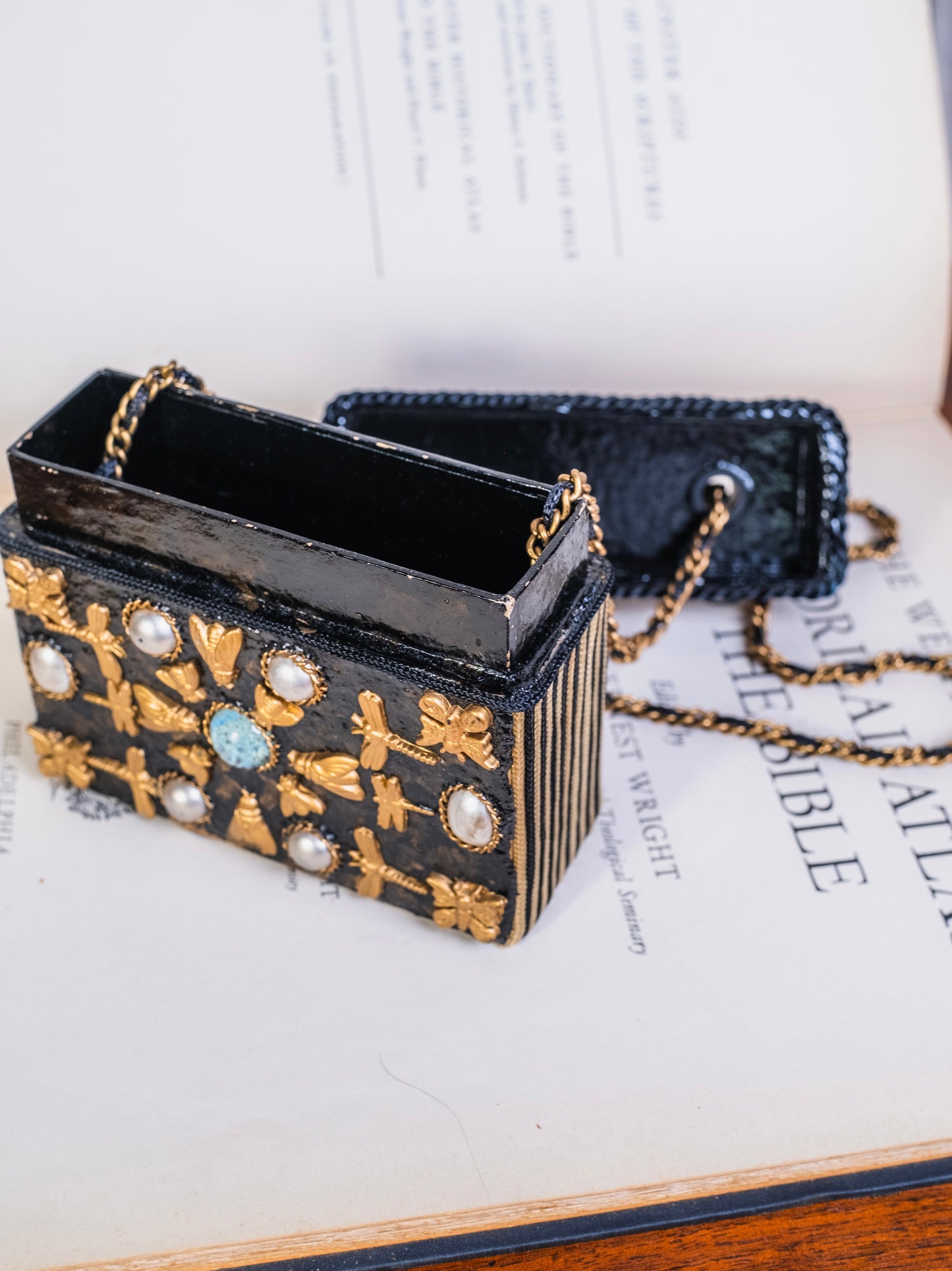 Vintage 1990s Mary Francis 3D Insect Crossbody Bag