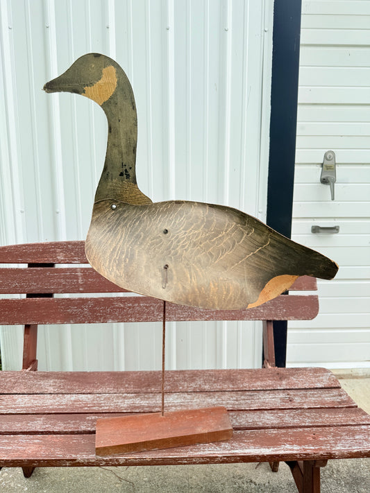 Vintage 1950s Johnson Co. Folding Stake Out Goose Decoy
