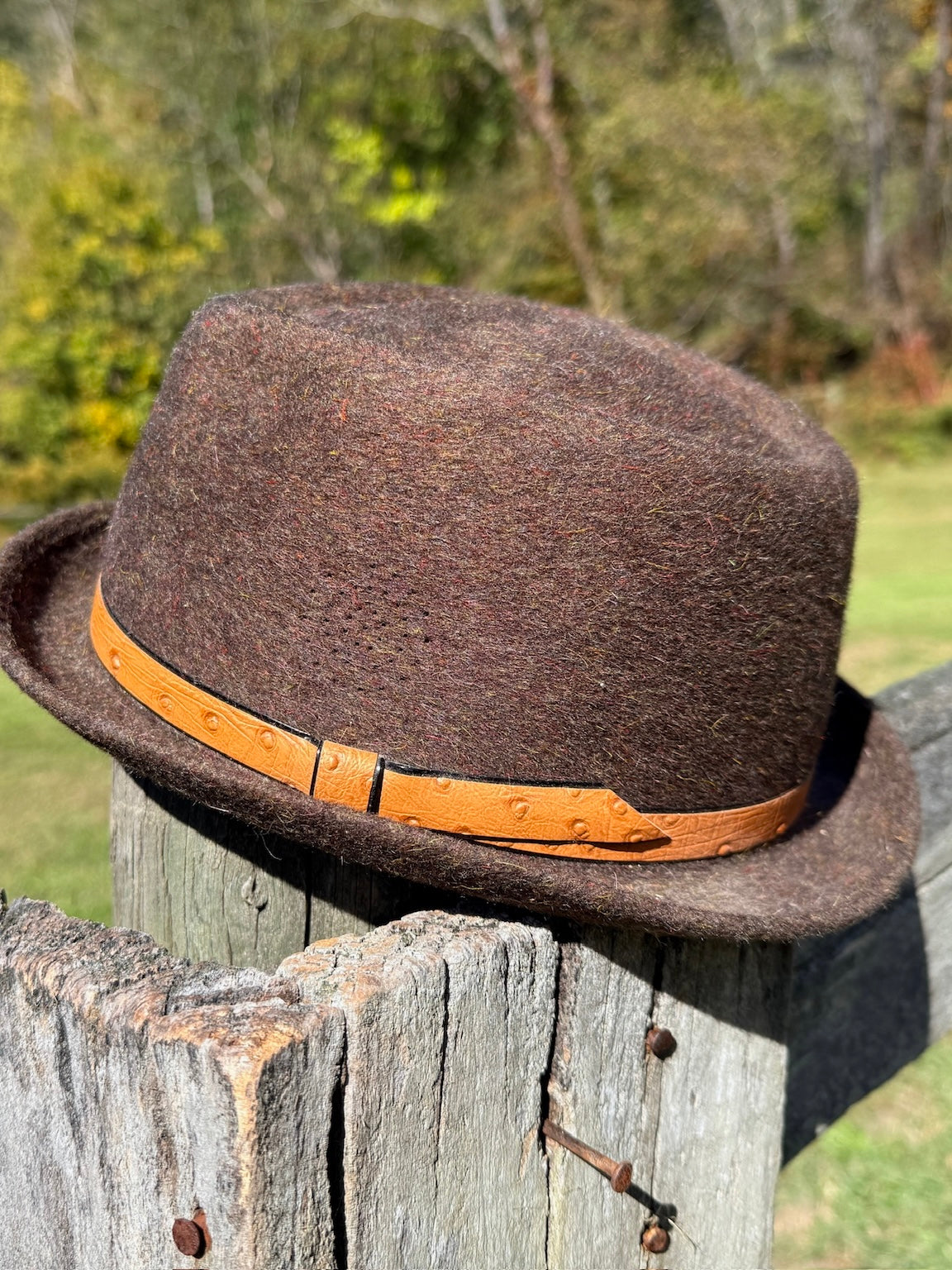 Vintage 1970s River By Farms Wool Equestrian Hat