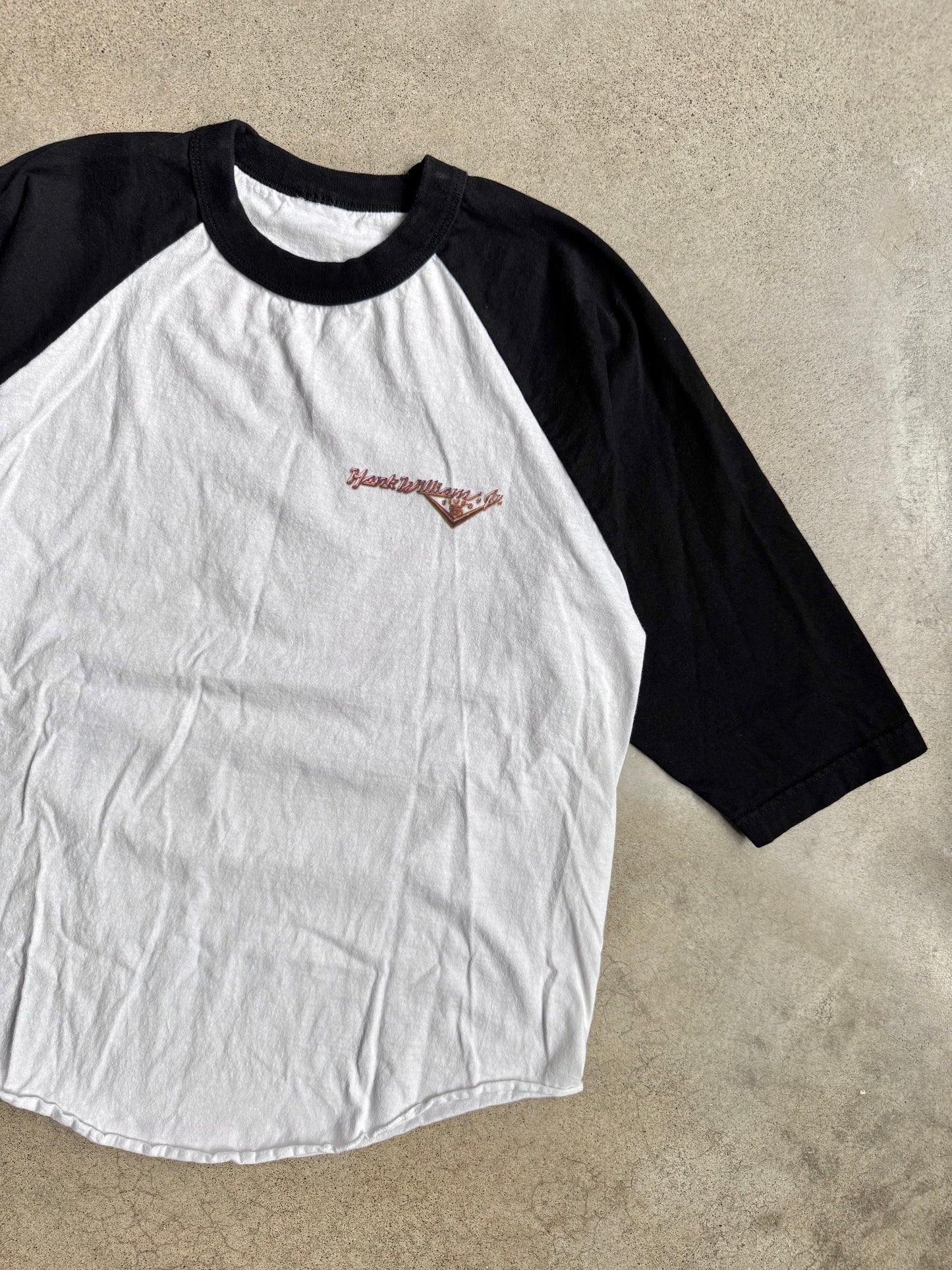 2000s Hank Williams Jr. Graphic Raglan Tee | Large