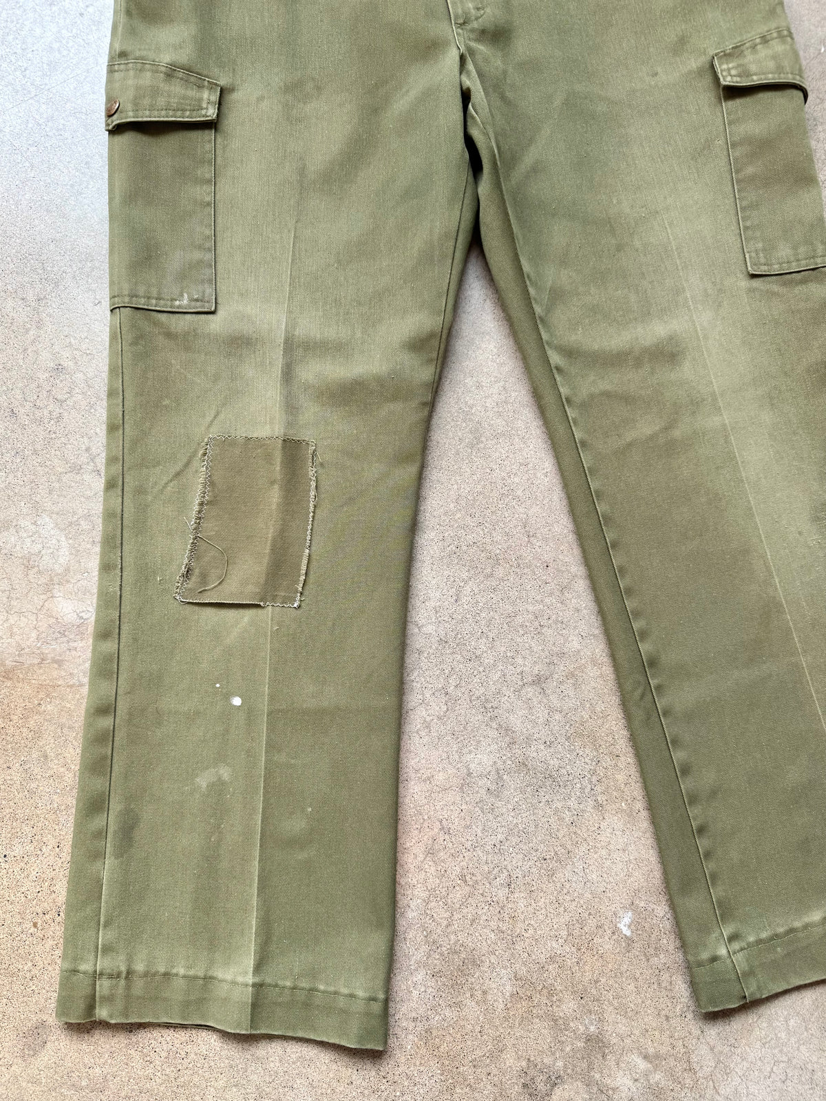 Vintage Boy Scouts BSA Green Patched Cargo Trousers | Waist 40”