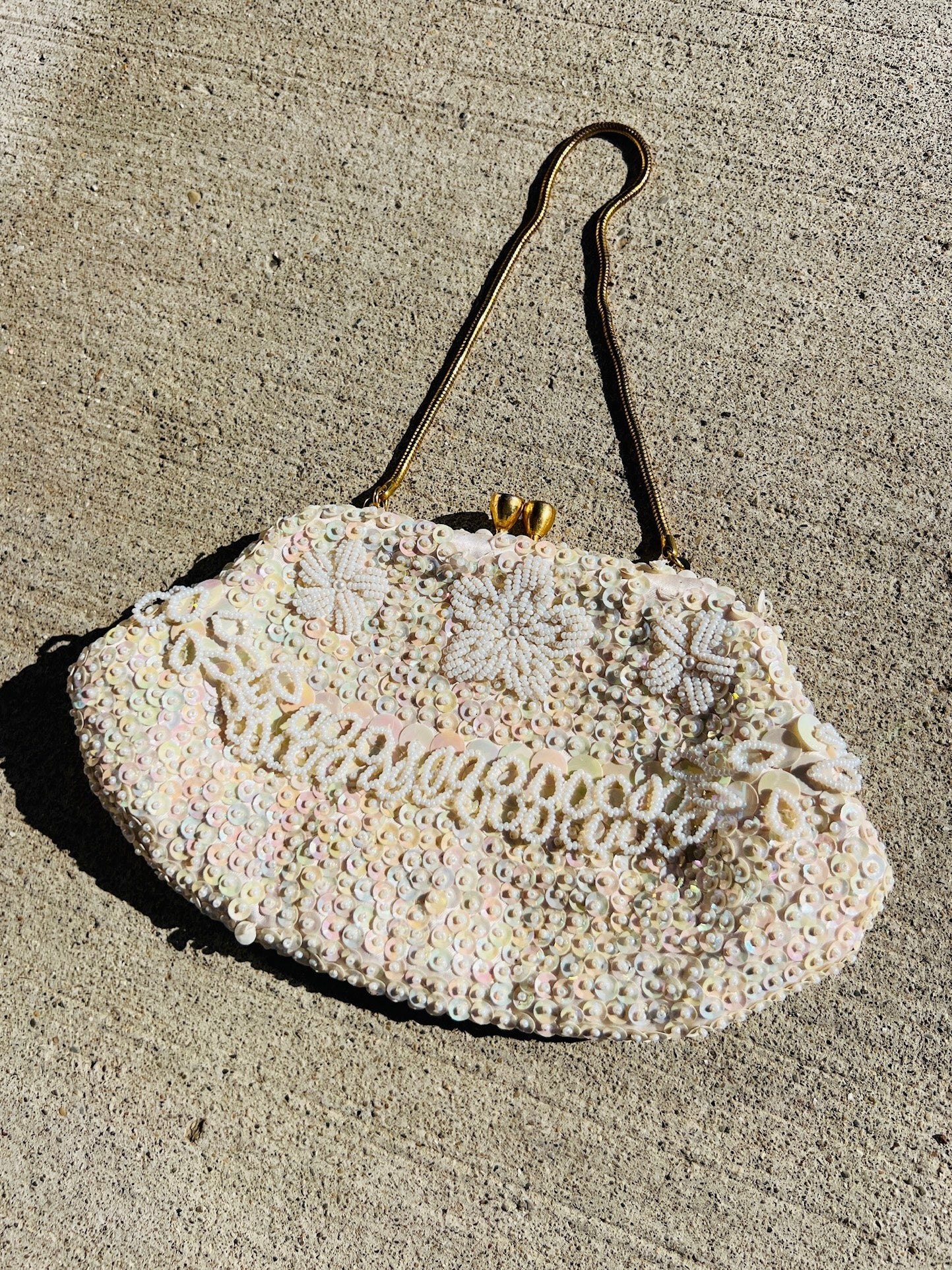 Vintage 1940s/50s Beaded Clutch Purse