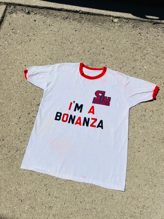 Vintage 1970s SIU “I’m A Bonanza” Ringer Tee