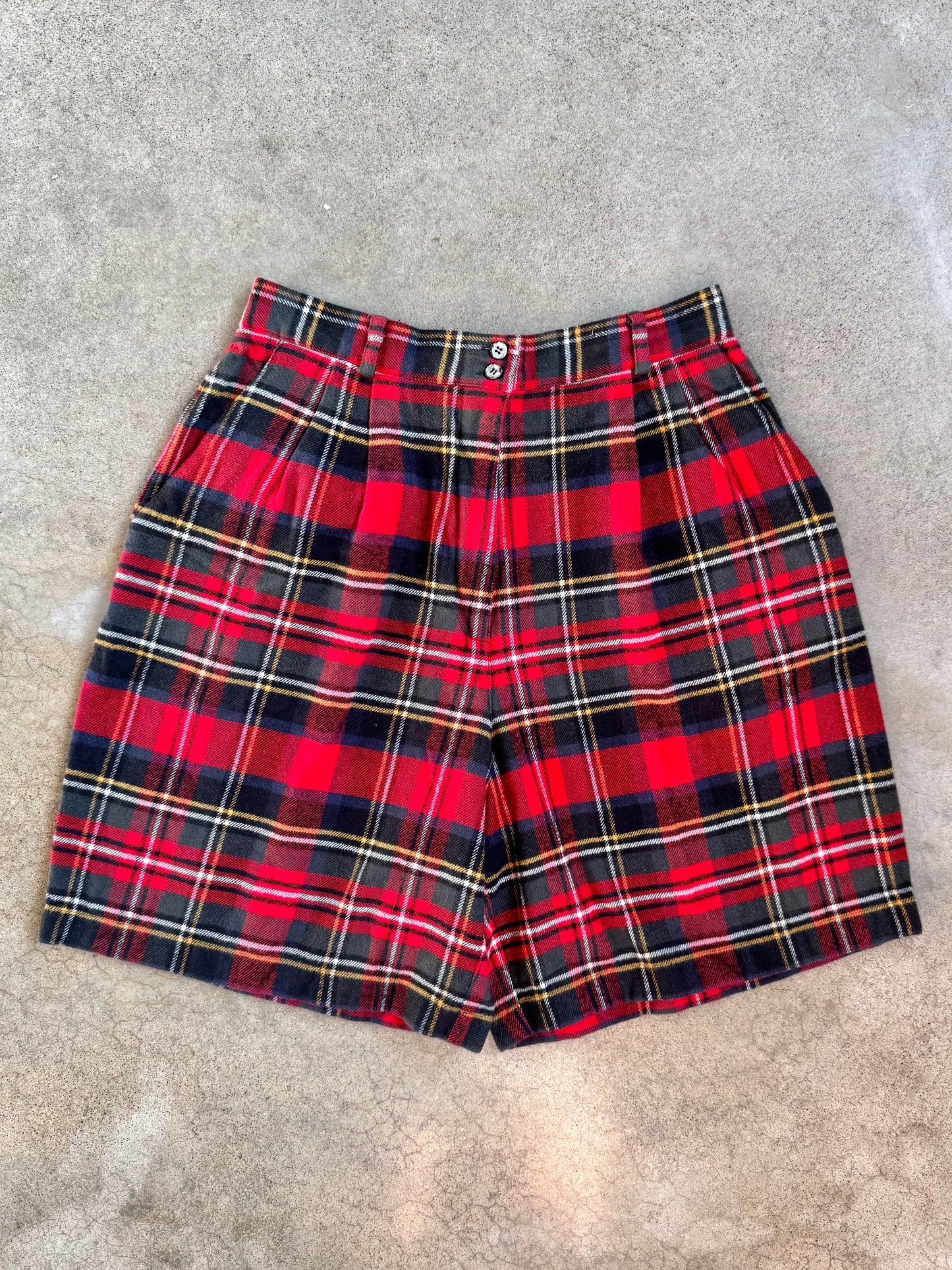 Vintage 1990s Picone Sport Tartan Plaid Two-Piece 100% Cotton Play Suit | Medium