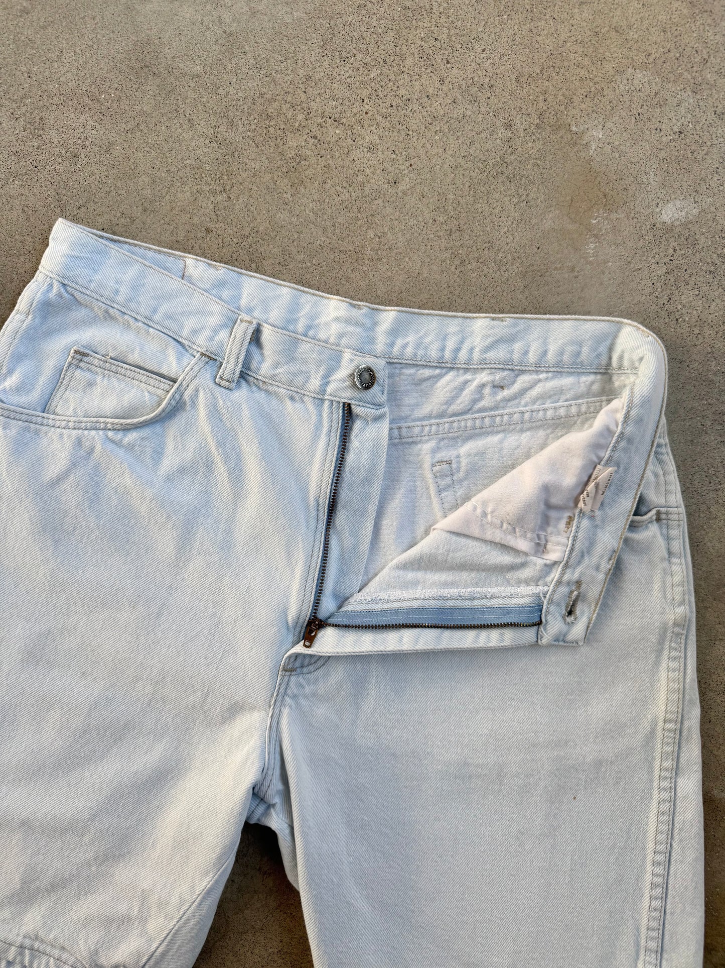 Vintage 1990s Wrangler Bleached Denim Shorts | Waist 34”