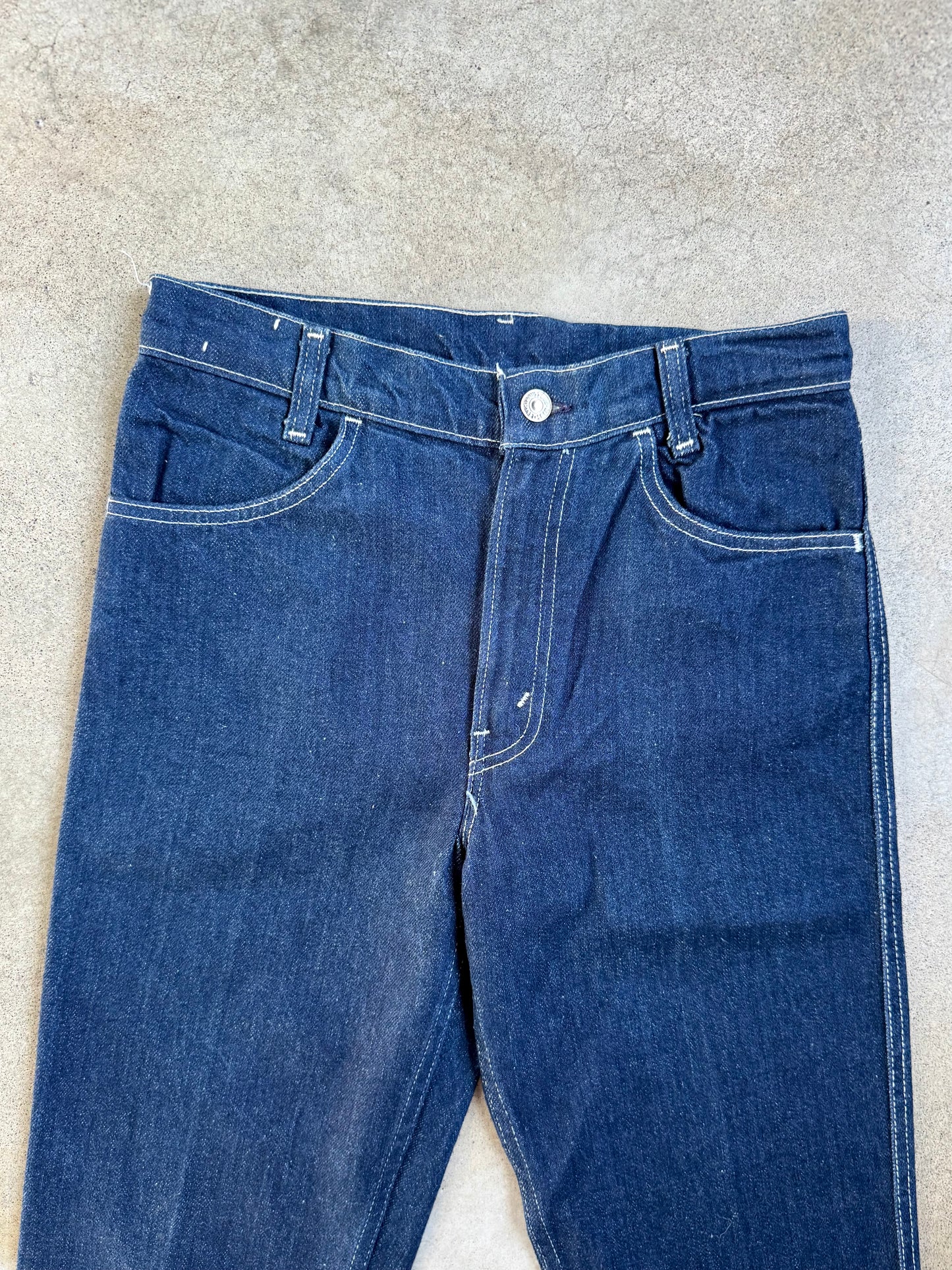 Vintage 1980s Levi’s Dark Wash Straight Leg Jeans | Waist 30”