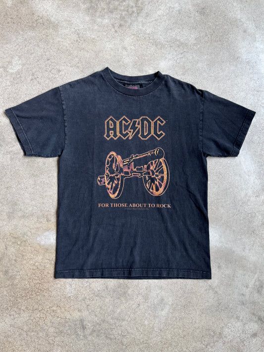 2000s AC/DC "We Salute You" Black Band Tee | Medium