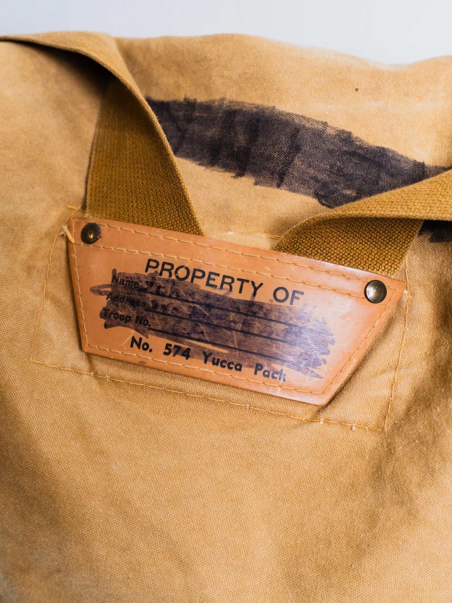 Vintage 1950s Boys Scouts Yucca Pack Canvas Backpack