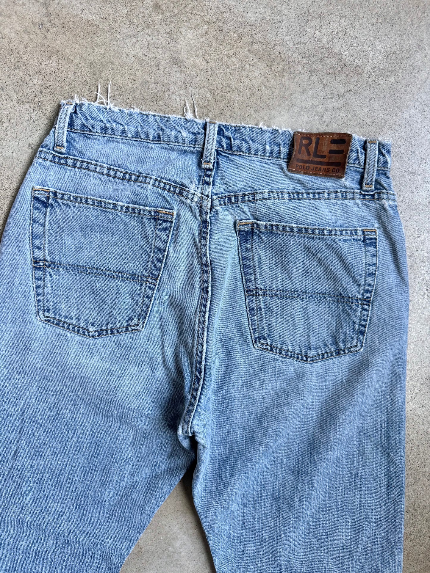 Vintage 1990s Polo Jeans Co. Classic Relaxed Distressed Jeans | 31x30