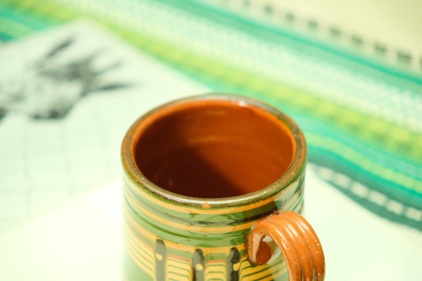 Vintage Mexican Terracotta Mug