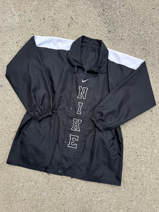 2000s Nike Embroidered Two-Tone Windbreaker Jacket | XXL