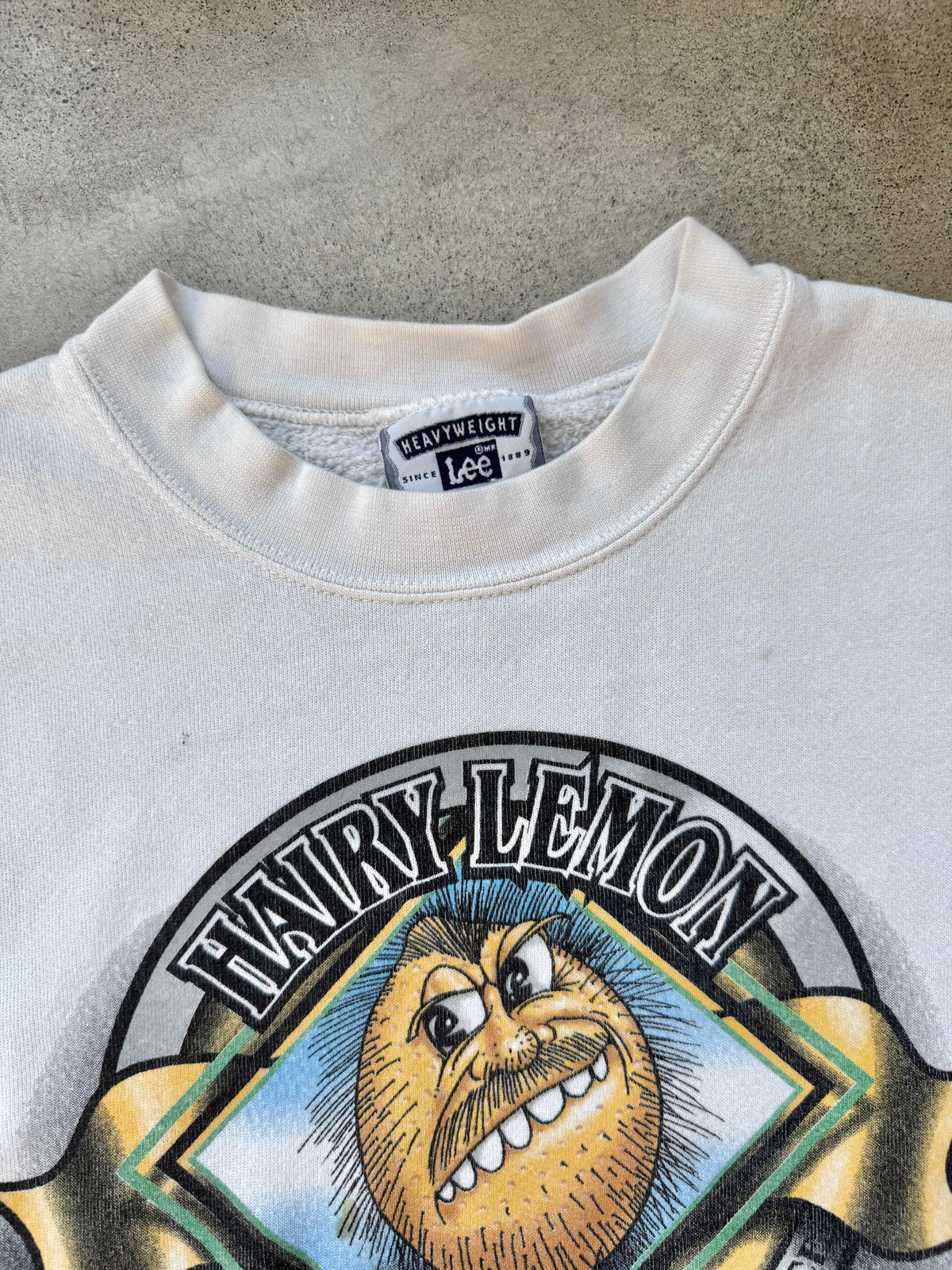 Vintage 1990s Hairy Lemon Saloon Paris Crewneck Sweatshirt | XL