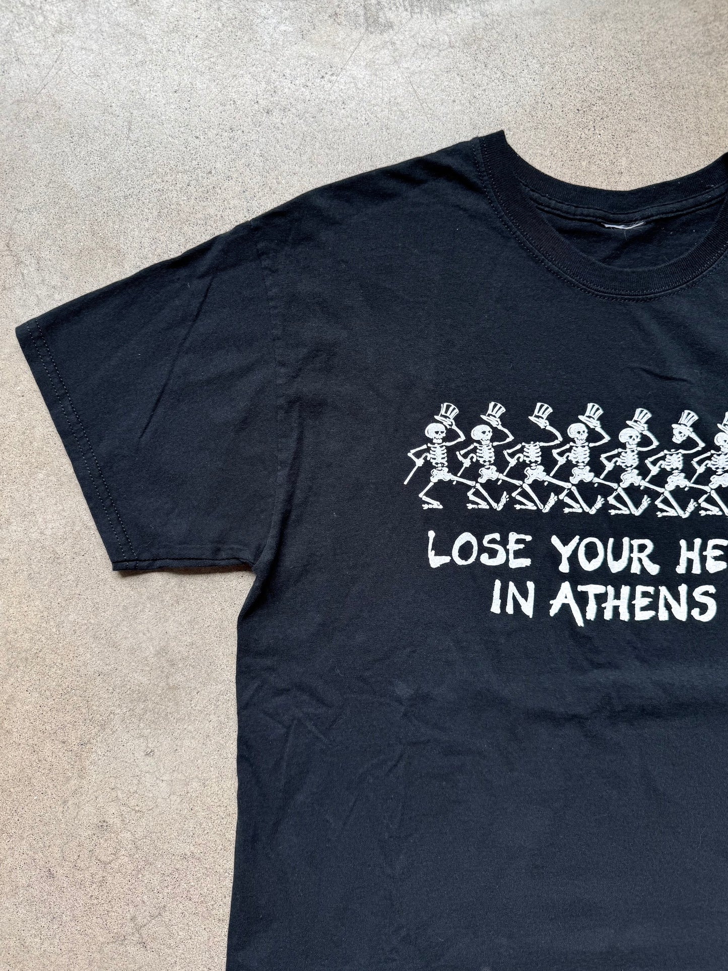 Vintage "Lose Your Head in Athens" Grateful Dead Skeleton Tee | Large