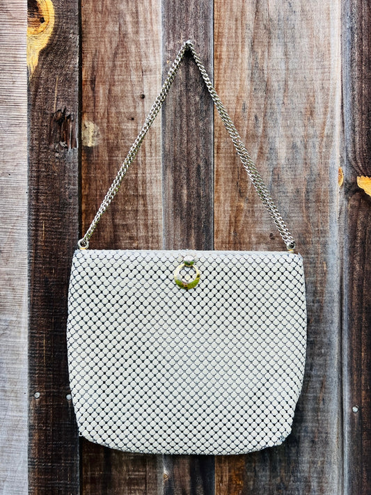 Vintage 1960s Whiting & Davis Chain Mail Evening Bag
