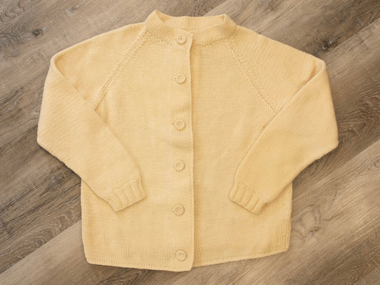 Vintage 1950s Cream Buttoned Cardigan | S/M
