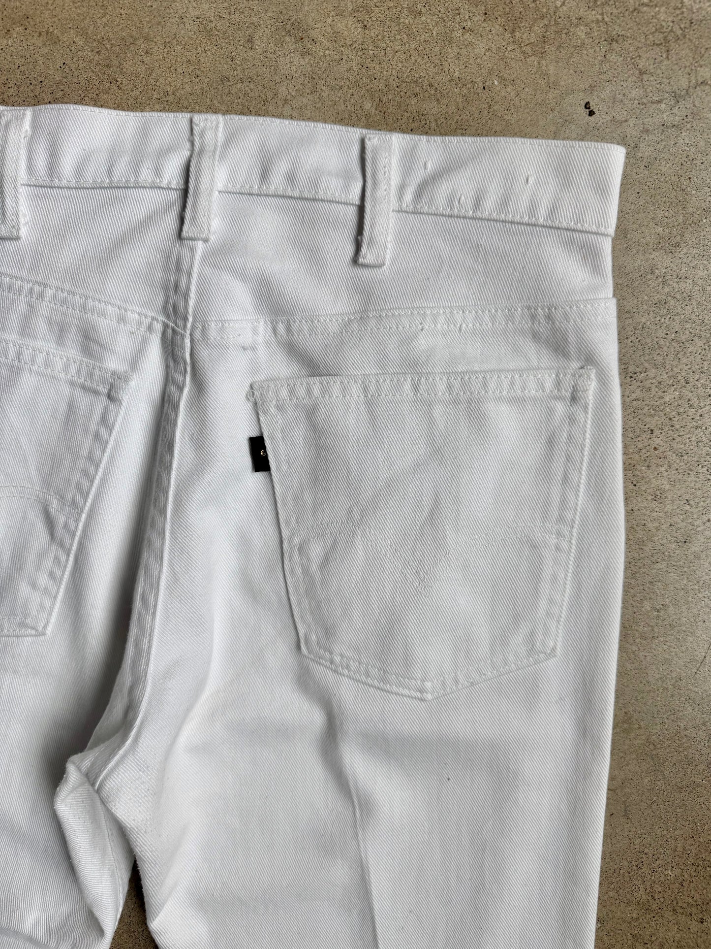 Vintage 1970s Levi’s Sta-Prest White Jeans | Waist 31”