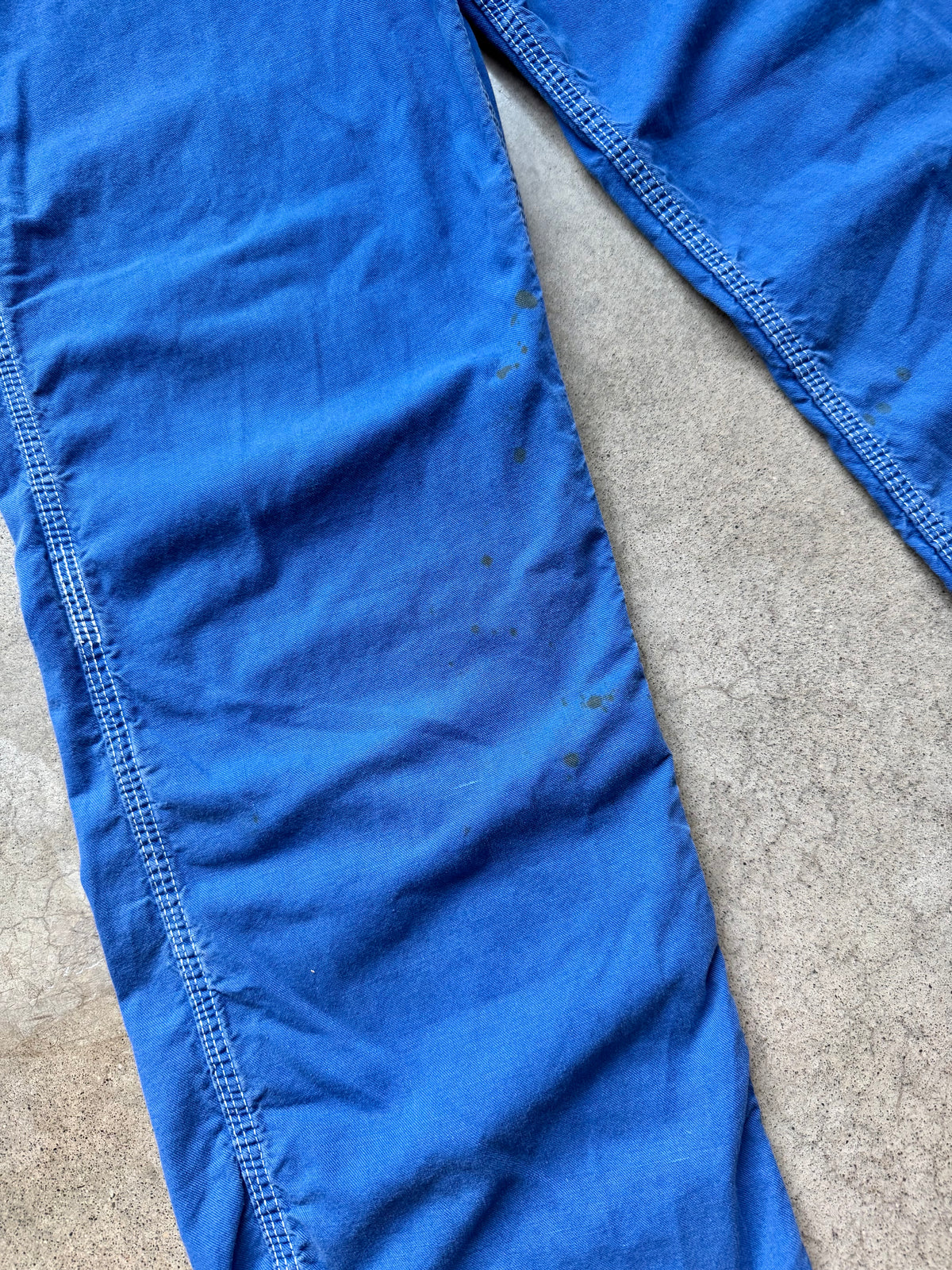Vintage 1960s Washington DeeCee Blue Dyed Denim Bib Overalls | XS