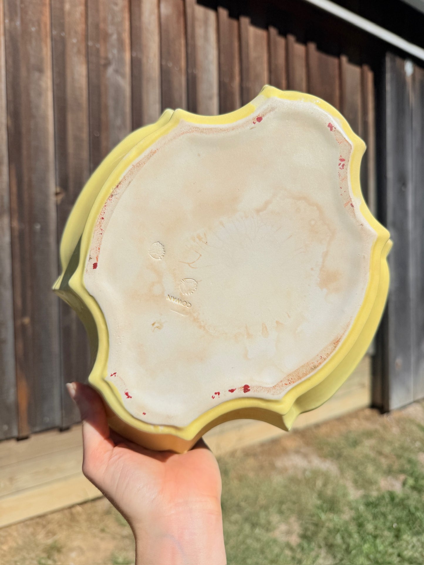 Vintage 1920s Cowan Pottery Yellow Ambassador Bowl