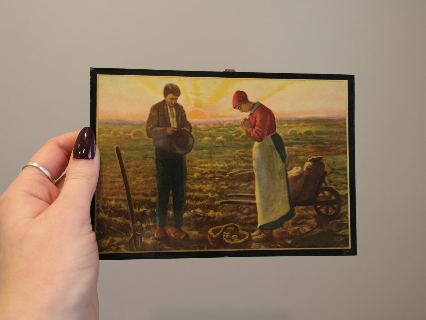 Wood Wall Hanging: The Angelus Couple