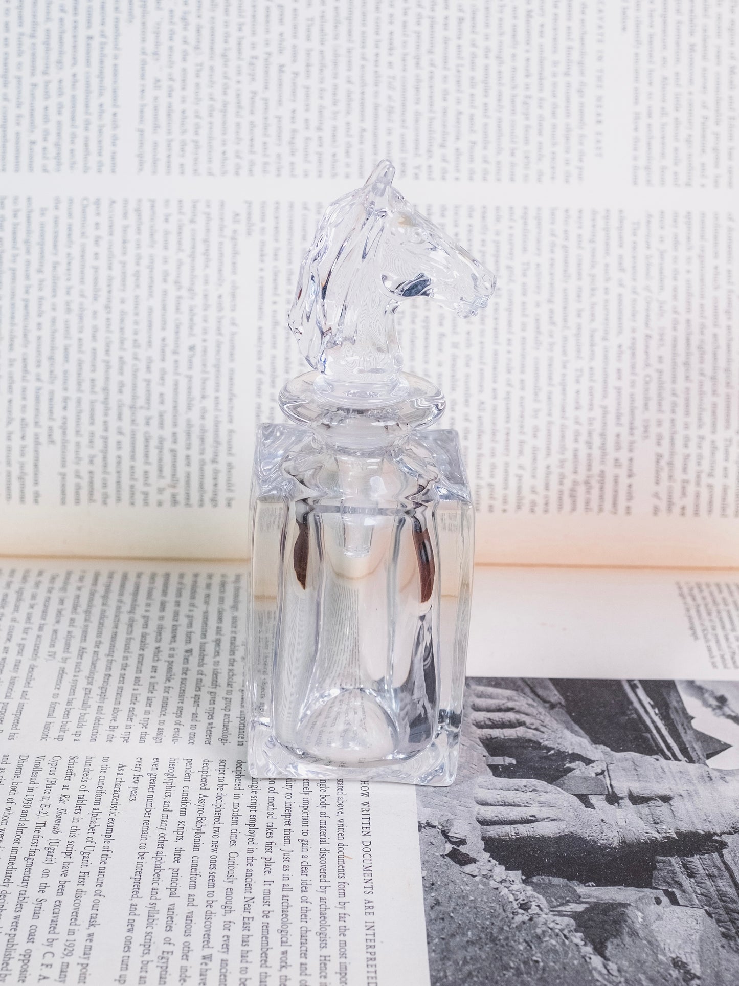Vintage Waterford Crystal Horse Head Bottle