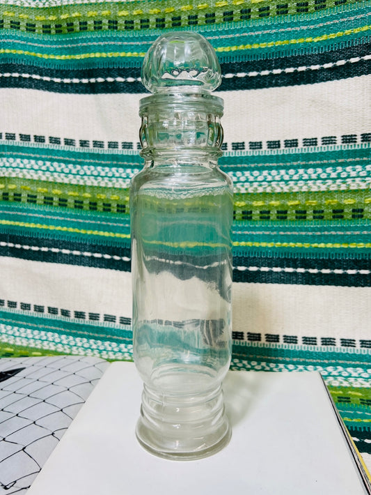 Vintage 1930s Glass Apothecary Jar