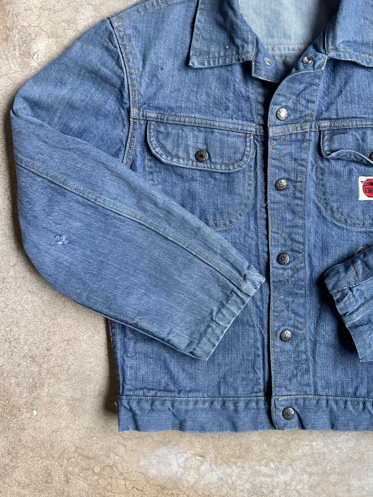 Vintage 1960s GWG Cowboy Kings Denim Jacket w/ Buckeye Trail Patch | Medium