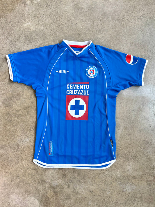 Vintage 2002 Umbro Cruz Azul Mexico Soccer Jersey | Medium