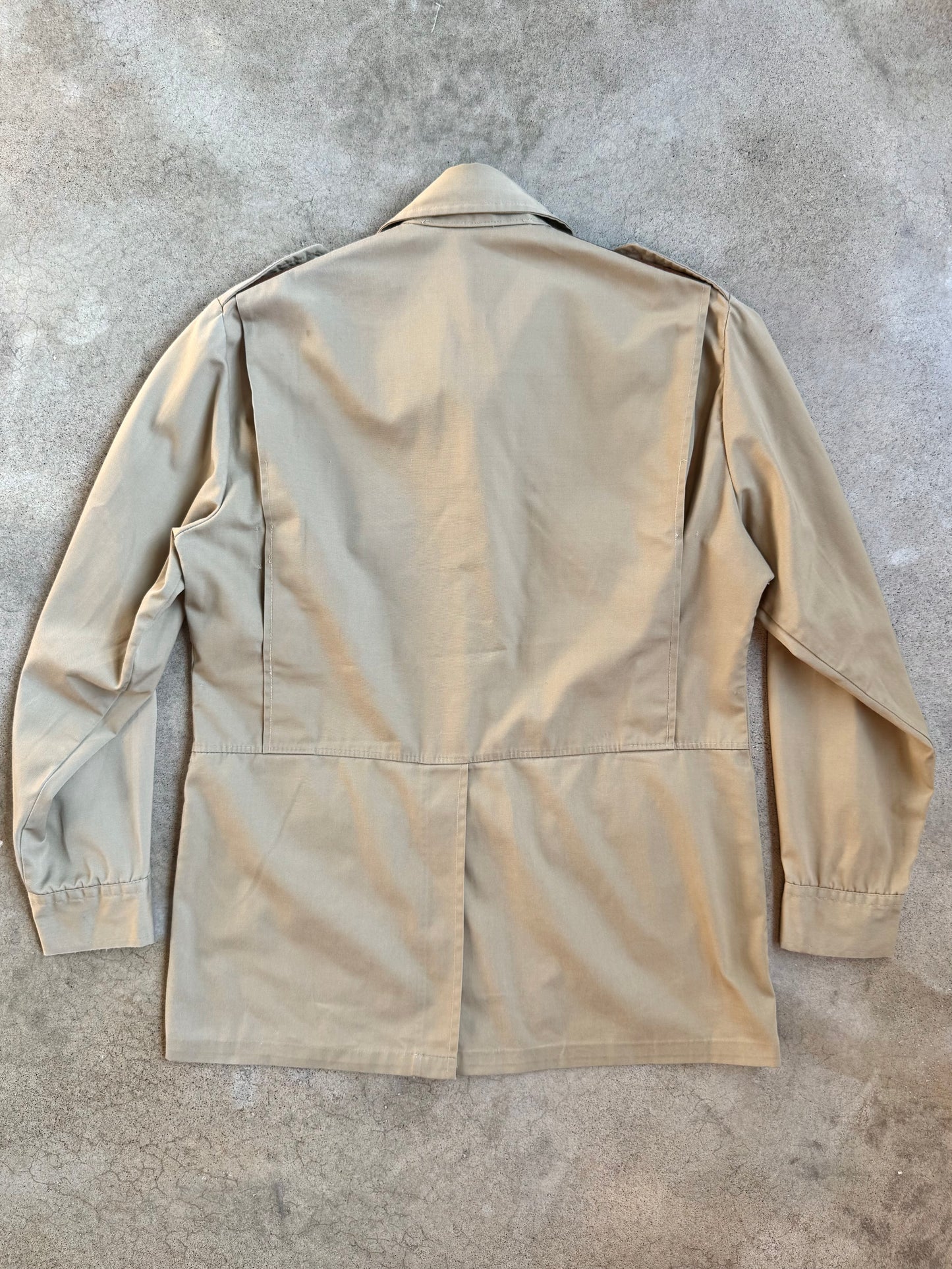 Vintage Woolrich Suede Patch Safari-Style Hunting Jacket | Large