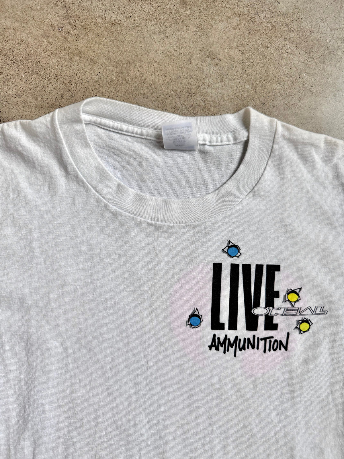 Vintage 1990s O’Neal “Live Ammunition” Graphic Tee | Small